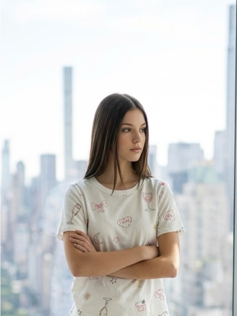 Old Navy White Crewneck Tee
